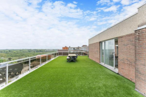 Penthouse app aan zee met uniek dakterras - 5p
